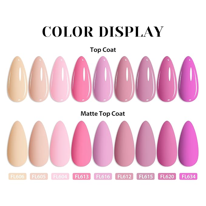 Nail Polish Gel Set, 9 Color Nude Pink Natural Gel Nail Polish Kit, Long Lasting Fast Curing, Soak Off UV Gel Nail Set, Women DIY Nail Salon Home Gift 12 PCS/SET