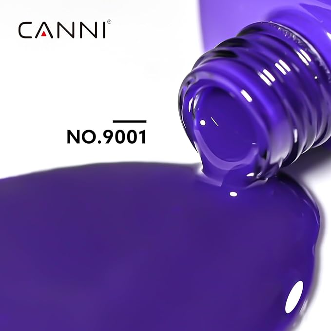 CANNI Royal Blue Gel Nail Polish, 1Pcs Navy Blue Gel Polish Dark Cobalt Deep Color Soak Off U V Nail French Nail Manicure Salon DIY