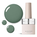 MEGIOR Sage Green Gel Nail Polish 0.5 Fl Oz Green Soak Off UV LED Lamp Light Cure Gel Polish Kit for Salon and Nail Art Starter Manicure DIY at Home
