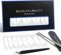 Nail Polish Strips, 32PCS Salon Quality Wraps, Long Lasting Gel Nail Stickers for Women Easy Apply& Remove (Pure Line White)