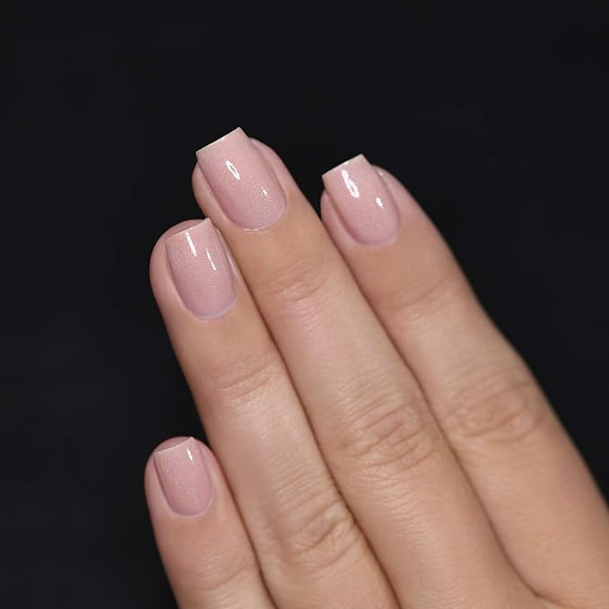 ILNP CEO - Dusty Pink Neutral Nude Nail Polish, Subtle Holographic, Chip Resistant, 7-Free, Non-Toxic, Vegan, Cruelty Free, 12ml