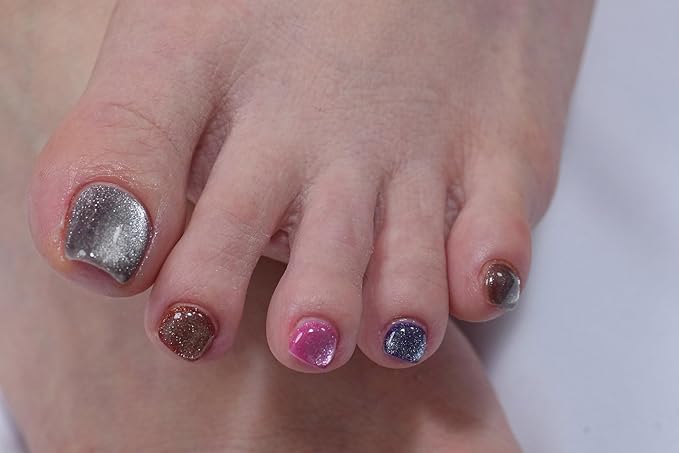 RUBY VIBE CO Starlight Jelly Cat Eye Gel Nail Polish Set, Magnetic Light Play, HEMA-FREE, Glass Shine Finish, HEMA-FREE, TPO-FREE, HPMA-FREE, Soak-Off UV/LED Gel Polish, 0.27 Fl Oz (Pack of 6)