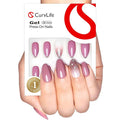 Curvlife Soft Gel Press on Nails with French Tips, Leopard -Print Style Glossy Medium Size Design Full Cover 15 Sizes Gel Nails, Women Reusable Nail Kit with Nail Glue Adhesive Tabs Nail File