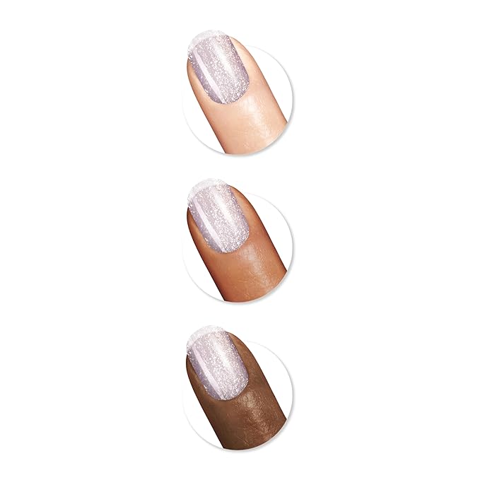 Sally Hansen Miracle Gel Salon Quality Nail Polish | Gel-Like Formula, Two-Step System, No UV Light Needed, Long Lasting | Opaque, Shimmery | 908 Pearl-ple | Pearlescent Lilac Nail Color