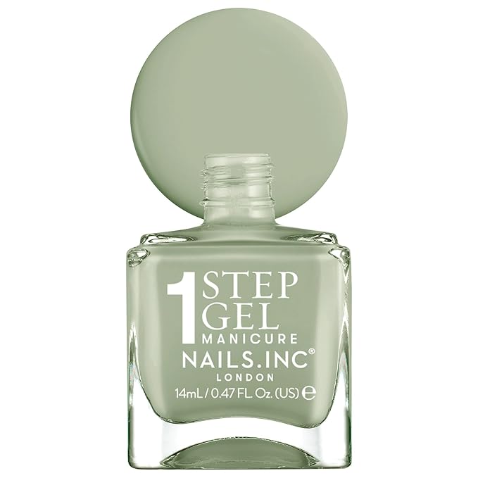 Nails Inc It's Topless Gel-Like Nail Polish, 4-in-1 Base Coat, Treatment, Color & Top Coat, Long Lasting, Strong, Chip Free Nails, Glossy Salon Quality Manicure, Air Dry Nail Polish, Iris, 0.47 Fl Oz
