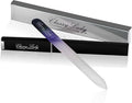 ClassyLady Glass Nail Files - Crystal Nail File, Glass Nail File with Case Filing Board for Professional Fingernail Care w/Case
