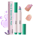 Ceramic Cuticle Oil Pusher Pen: 2PCS Nail Cuticle Buffer Pens for Hangnails, Dry & Damaged Nails, Moisturize Strengthen Brighten Nails