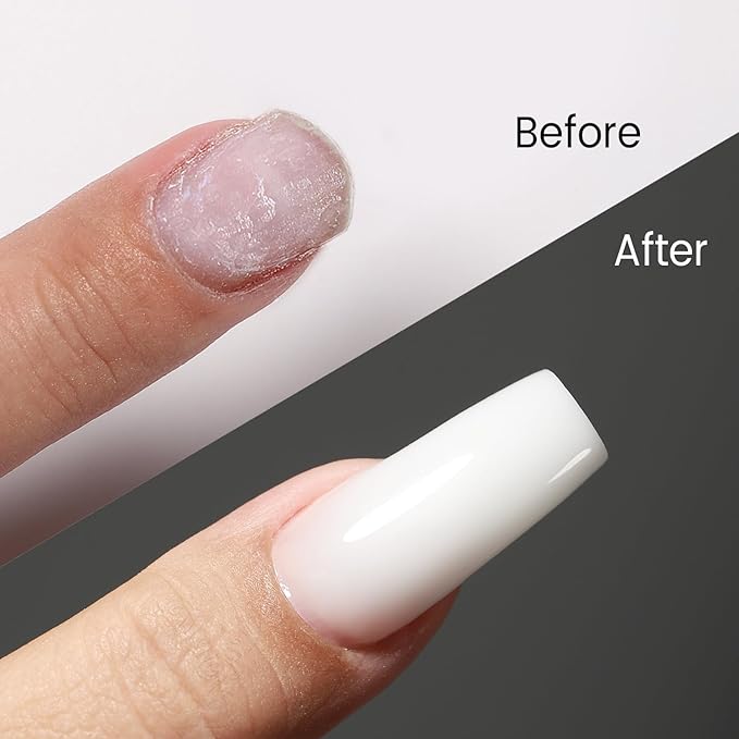 50g Builder Gel for Nails, Long-Lasting Soak-Off Nail Extension Gel for Beginners & DIY Home Salon Manicure(YMH002-White)