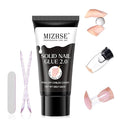MIZHSE Solid Nail Glue, 30g Solid Nail Gel for Press on Nails, Super Strong Nail Gel Glue for Nail Tips, Acrylic Nails, Long Lasting Manicure DIY at Home, Cure Needed