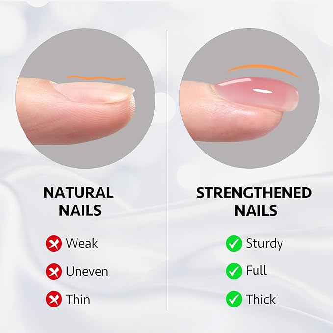 GAOY Builder Gel for Nails, 16ml Nail Strengthener in a Bottle, Nail Extension Hard Gel, Soak Off Long Lasting UV Light Cure, 1963 Berry Pink, Base Coat Top Coat Needed