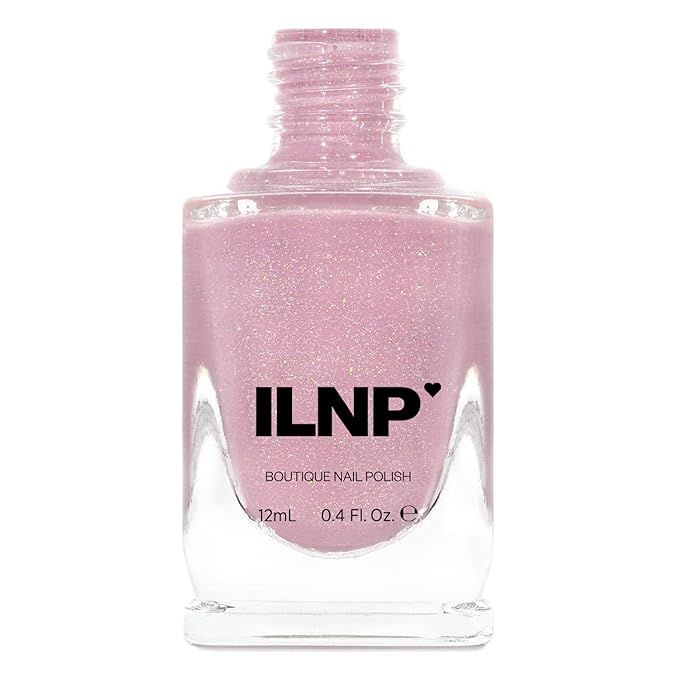 ILNP Sweet Pea - Seashell Pink Holographic Sheer Jelly Nail Polish