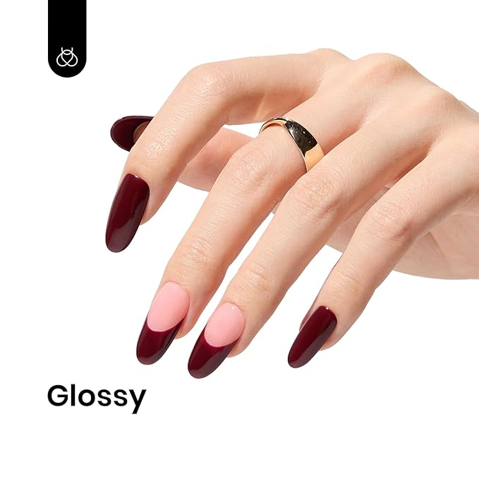 Beetles Merlot Wine Gel Polish 15ml Dark Maroon Red Gel Nail Polish Fall Soak Off UV LED Lamp Art Manicure Salon DIY Home Solid Design 0.51Oz Gift for Women