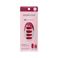 Dashing Diva Glaze Effects Nail Strip Set - Ruby Red Apple - Long Lasting, Chip Resistant, Semi-Cured Gel Nails - 4-Piece Manicure Set with 32 Strips