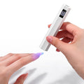 SAVILAND Mini LED UV Nail Lamp: Handheld Fast Curing Nail Light with 2 Timers LCD Display Rechargeable Portable UV Light for Gel Nails Art Design Rhinestone Glue Flash Cure Lamp