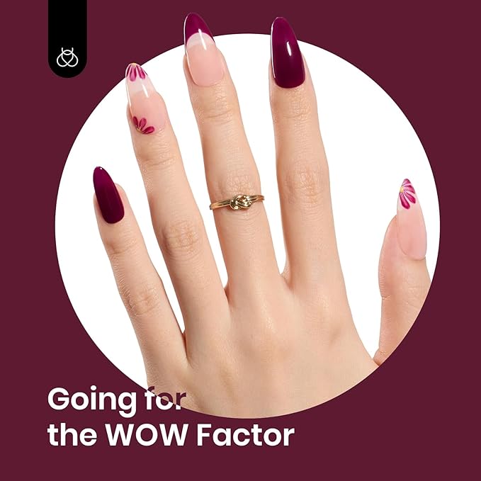Beetles Dark Red Gel Nail Polish 15 ml Burgundy Red Gel Polish Cherry Wine Purple Color Soak Off LED UV Lamp DIY Art Design Salon Mellow Plum Nail Polish for Women