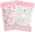 Daily Charme Self-Adhesive Nail Sticker Bundle Cupid Nail Art Stickers Decals Rose Flowers Love Heart Cupid Nail Art Design Stickers Valentine's Day Nail Decorations for Women DIY Manicure