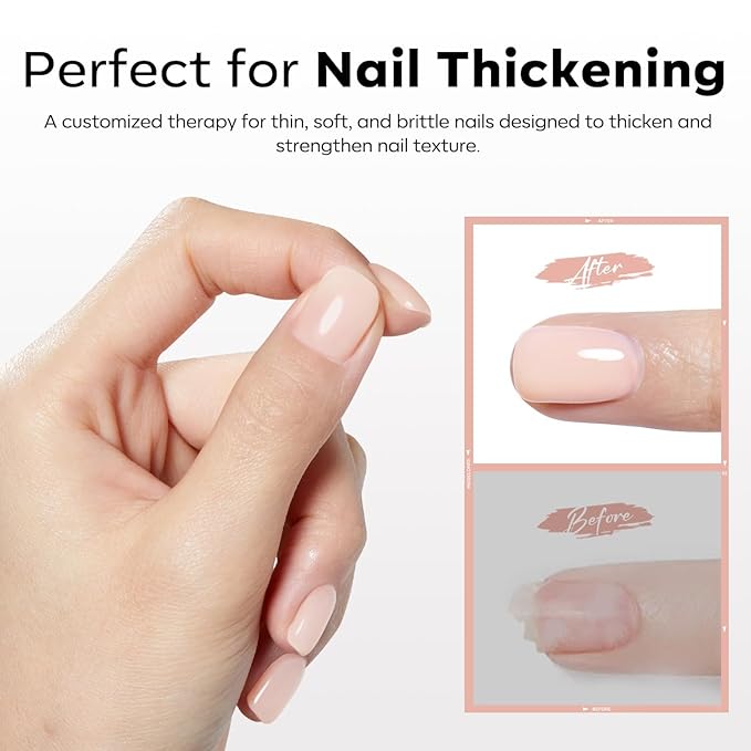 modelones Builder Rubber Gel Base Coat for Nails, Neutral Warm Nude Rubber Base Gel Nail Polish for Strengthen Apex Building Extension Protect Weak Nails Long Last U V Manicure Gift for Women