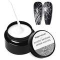 the Spider Gel for Nails Collection, Spider Gel Drawing Nail Polish Set Nail Art Wire Drawing GelS for Line with Art Brushes,Suitable for diy art at home (White)