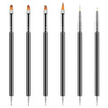 Artdone Nail Dotting Tools 6PCS Double-ended Nail Art Brushes Kit Nail Art Gel Polish Liner Brushes Design Pen For Nail Drawing And Nail Paint Brushes Small Detail Brushes