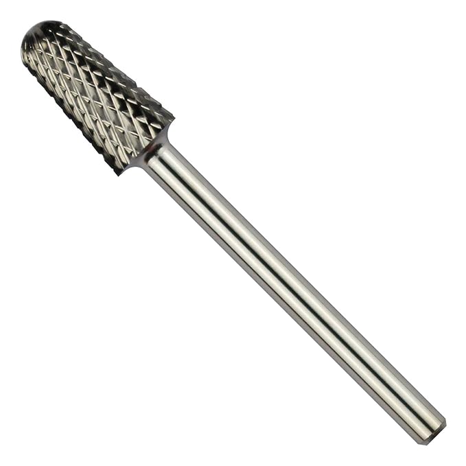 Safety Bit, Nail Drill for Electric Manicure Drill Machine, Fast Remove Nail Gels, Acrylic Gels and Nail Colors (Coarse -C, Silver)