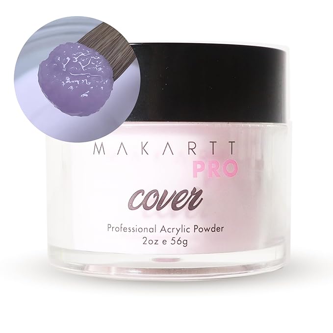 MakarttPro Acrylic Powder – Durable, Long-Lasting, Easy-Apply Formula for Nail Extensions, Overlays, Sculpting & Nail Art – 56g/2oz – Sugar Petal, Perfect for Pros and At-Home Use