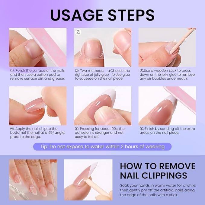 evpct Nude Pink 3D Press on Nails Short Almond with Wave Pearl Design, 3D Wave Tip Stick on Nail for Women Gift, Reusable Full Cover Soft Gel Press on Fake Nail Perfectly Fit with Diamond Design