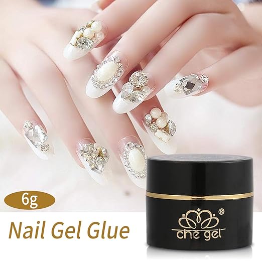 Nail Glue for Acrylic Nails,Professional Nail Glue Accessory False Nail Glue Glue, Rhinestone Nail Tools Nail Glie Accecessary for Nail Glue Acrylic Nails Gel Glue
