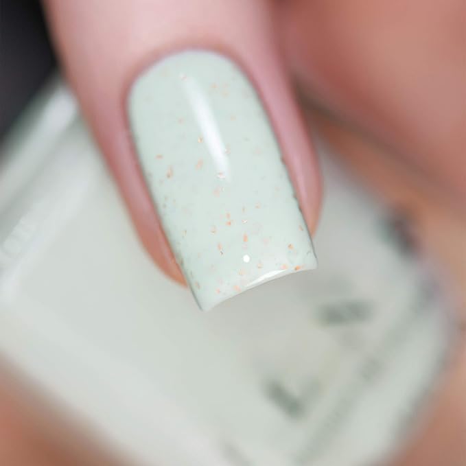 ILNP Tea Cup - Antique Pastel Mint Speckled Nail Polish