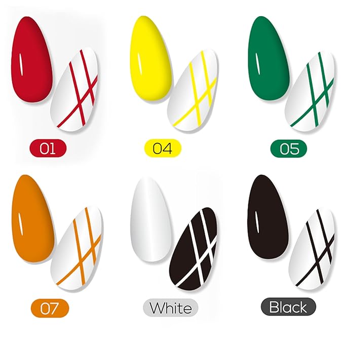 Vtrem 6 Colors Chrome Platinum Glitter Gel Nail Polish Including Sparkly Shiny White Orange Gel Polish Kit Nail Rhinestones Matrix Gel Nail Polish Home DIY Manicure Nail Salon Varnish