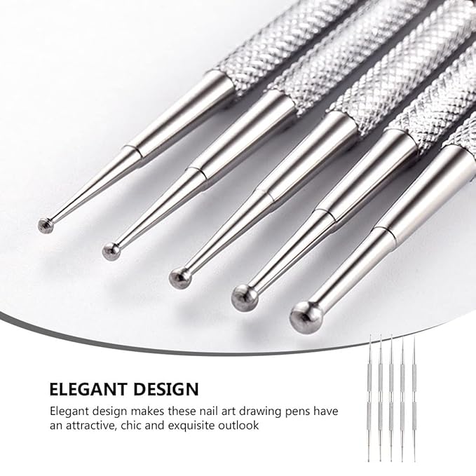 Beaupretty 10pcs Dual- Diamond Drill Pens for Manicure Art Nail Dotting Tools Easy to Use Nail Design Accessories