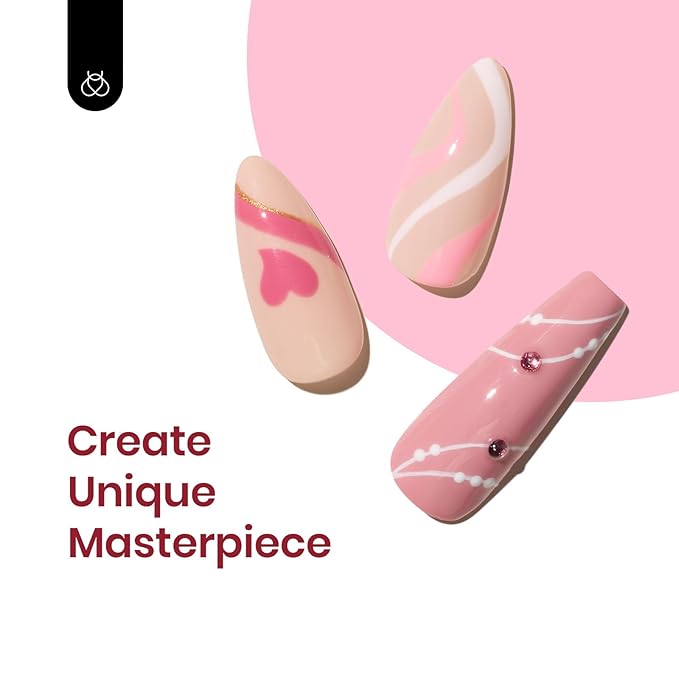 Beetles Pink Gel Polish Set– 20 Colors Dare to Bare Gel Polish Set Hot Pink Nude Pink White Glitter Soak off Uv Led Manicure Kit with 3Pcs Base&Top Coat for DIY Manicure Spring Gift for Women