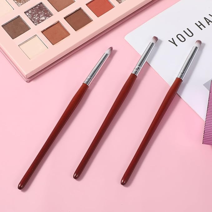 3 Pcs Ombre Nail Brush Nail Art Brush Wooden Ombre Nails Art Gradient Painting Brushes Gradual Color Blooming Nails Drawing Pen Manicure Gel Polish Brushes