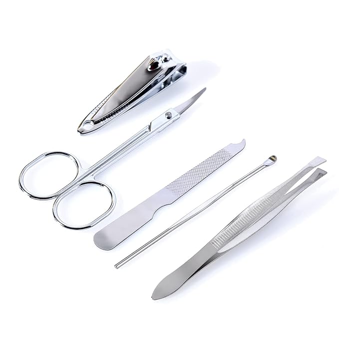 Polka Dot Flip Flop Manicure Sets Manicure Kit Shape Personal Care pack of 6 Yellow