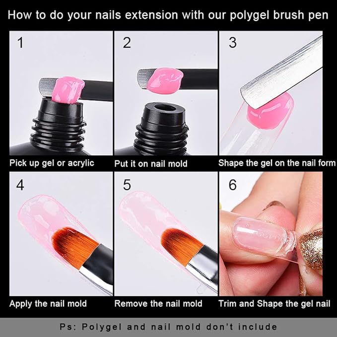 PolyGel Brush and Picker Brush tool for UV Poly Gel Black