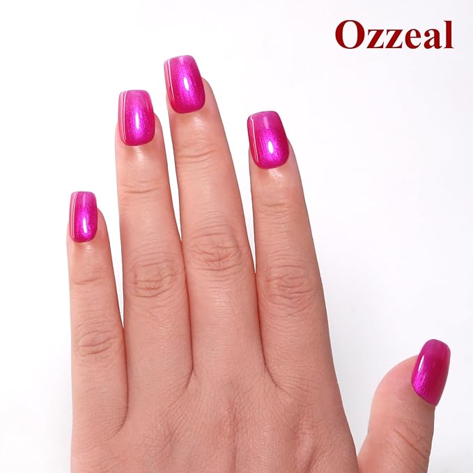 Pearl Gel Nail Polish,Rose Pink Glitter Pearl Gel Nail Polish Sparkle Shimmer Fall Winter Soak off LED UV for Art DIY Manicure 15ML