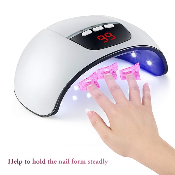6 Pcs Poly Gel Quick Building Nail Tips Clip Pink Transparent Finger Extension UV LED Builder Nail Tips Clips with 1 Pc Acrylic Nail Tips Clipper Trimmer Cutter for Quick Building Manicure
