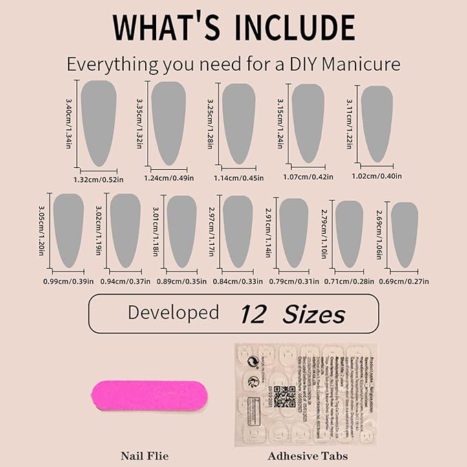 Halloween Nails - Gothic French Reusable Stiletto Press On Nails with Design, Glossy Acrylic Finish - Dark Witch Color, Full Coverage for Women and Girls
