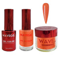 WAVEGEL Soak-Off Gel, Nail Lacquer & Acrylic/Dip Powder Matching Set - Queen Collection - #052 Burnt Orange