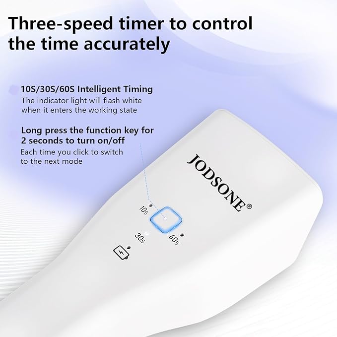 JODSONE Mini Rechargeable U V LED Nail Lamp - Portable Handheld Nail Dryer for Gel Polish, USB Nail Dryer for Fast Curing, Home Salon & Travel Essential