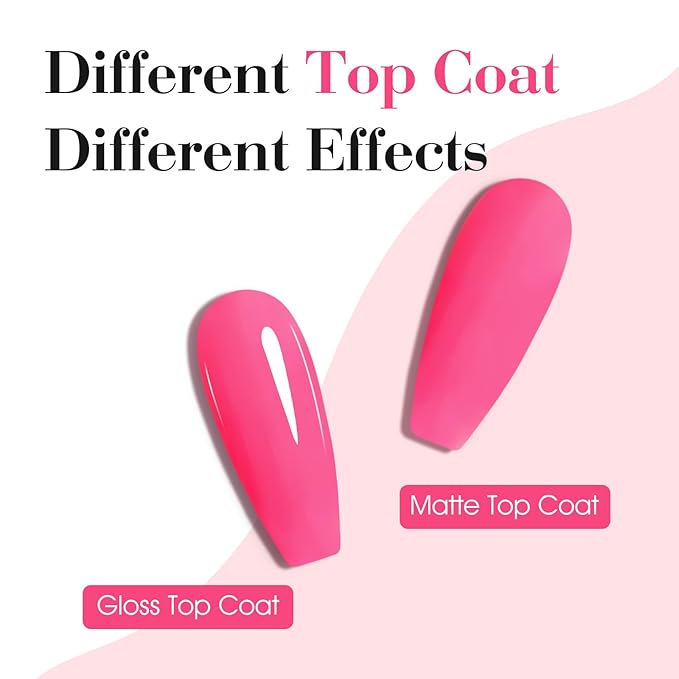 CANNI Neon Pink Gel Nail Polish, 1Pcs Hot Pink Gel Polish Color Soak Off U V Nail Manicure Salon DIY at Home