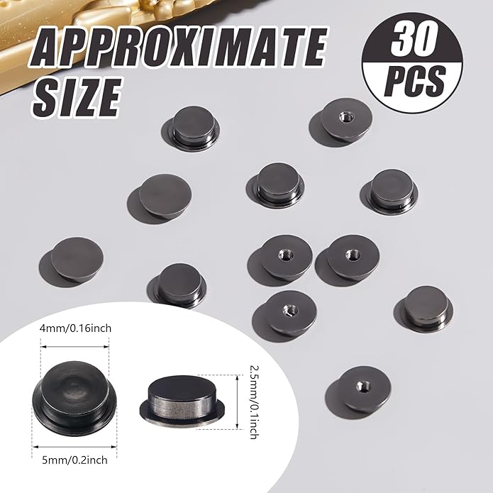 Leelosp 30 Pieces Spinning Nail Charms Nail Art Rotating Charm Bearing Art Tool Rings Jewelry Rotating Tools 3D for Women Girls Crafting Jewelry Accessories