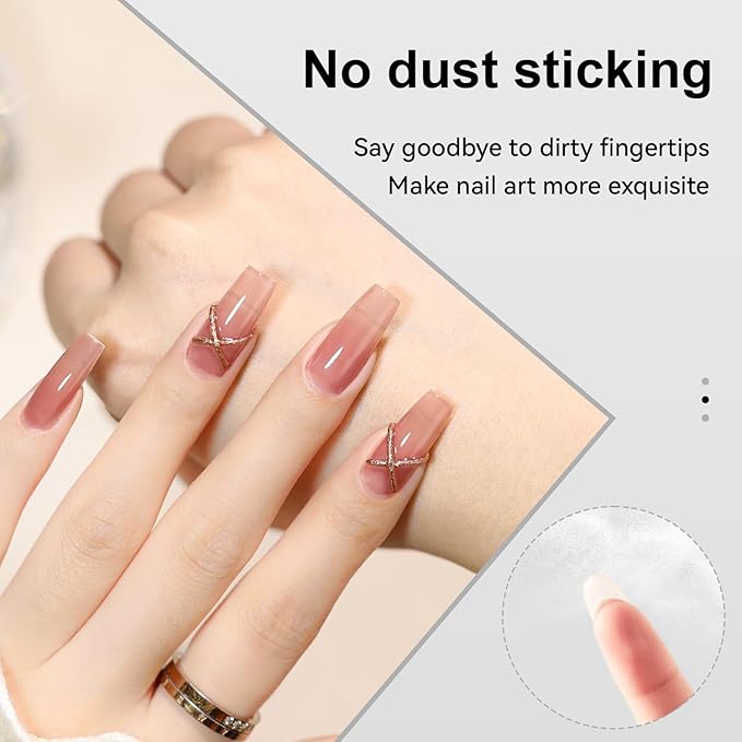 JODSONE Gel Nail Glue - 16.5ml Anti-Dust & Super Strong Nail Glue for False Nails Tips,Low Heat,No Bubbles,Curing Smooth & Long Lasting,Curing Needed U V Light