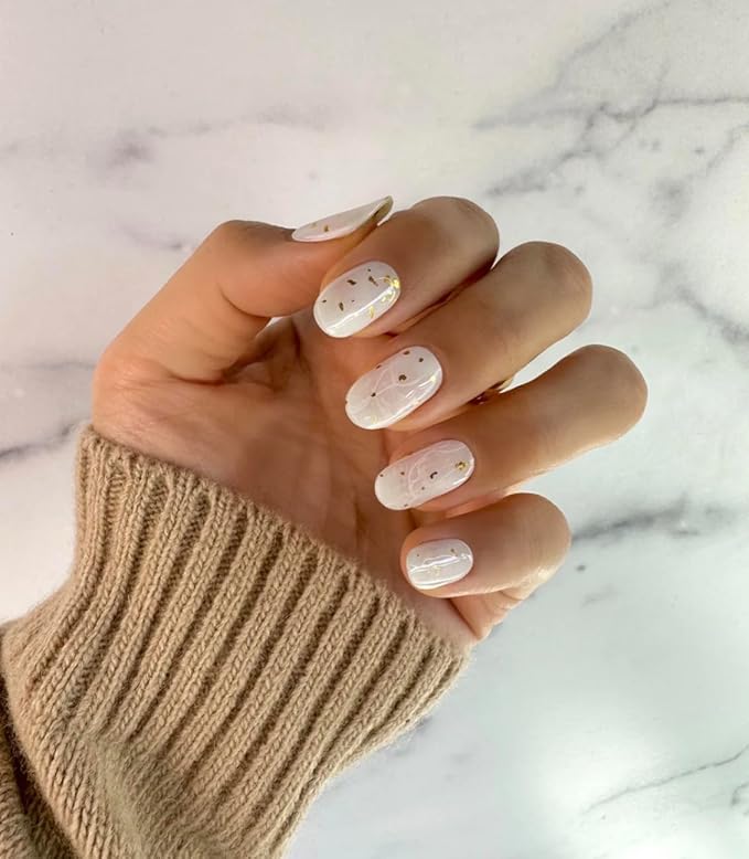 Semi Cured Gel Nail Strips (Moonstone)