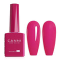 CANNI Hot Pink Gel Nail Polish, 1Pcs Neon Pink Gel Polish Pink Color High Gloss Soak Off U V French Nail Manicure Salon DIY