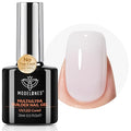 modelones Builder Nail Gel No-Wipe, 9-in-One Nude Pink Builder for Nails, C-Curve Sculpting, Glossy Jelly Finish, No Top Coat Needed LED Lamp Cured Color Rubber Base Gel Polish for Quick DIY Salon