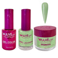 WAVEGEL Soak-Off Gel, Nail Lacquer & Acrylic/Dip Powder Matching Set - Princess Collection - #43 Shamrock Necklace