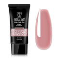 ROSALIND Nude Pink Poly Extension Gel, 60ml/2 oz Purple Nude Poly Nail Gel Building Enhancement for Nail Thickening Decoration for Fall Colors, Easy to DIY Use at Home Need UV Lamp