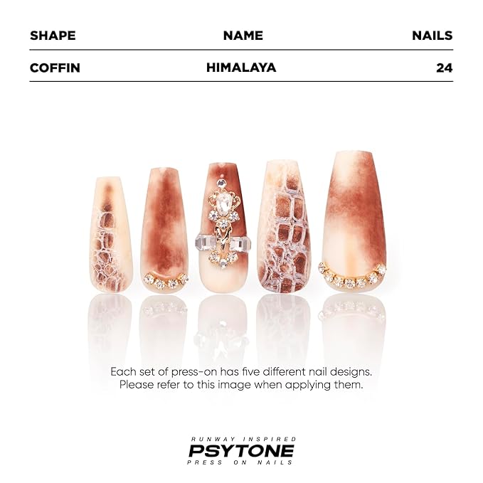 PSYTONE Press on Nails Medium Square Leopard French Tip Fake Nails with Bow Desings Nude Glue on Nails Glossy False Nails Press ons Acrylic Stick on Nails for Women 30 Pcs