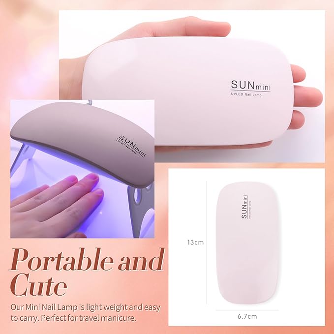 BORN PRETTY Poly Extension Gel Kit-12 Colors Extension Nail Gel Kit Nude Clear Jelly Pink All-In-1 Kit Builder Glue with Nail Lamp Base Top Coat Set Nail Forms French Manicure Ideal Gifts