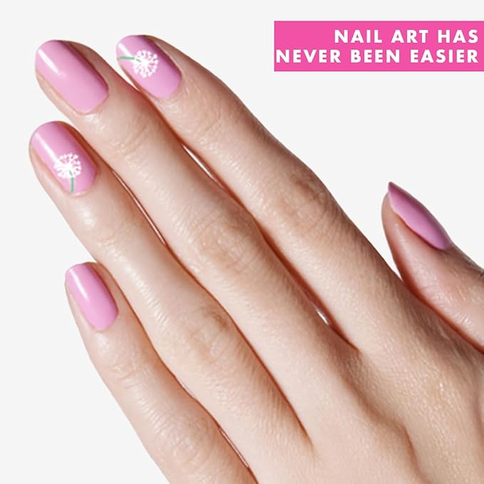 Olive & June Nail Art Stickers | Easy-to-Use Nail Designs | Nail Art Made Easy | Hand-Screened, No-Fade Ink | Accent, Mix & Match, or Cover Chipped Polish | Feeling Groovy
